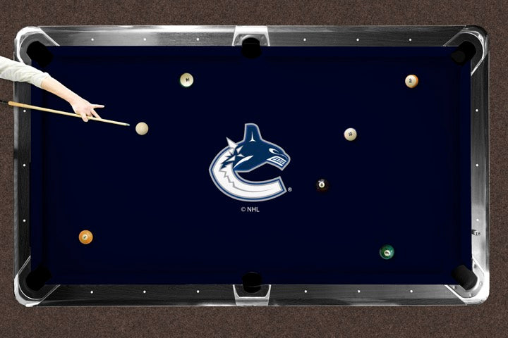 Vancouver Canucks Custom Pool Table Replacement Felt Lifestyle