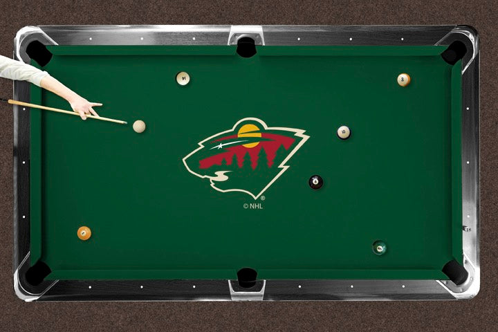 Minnesota Wild Custom Pool Table Replacement Felt Lifestyle