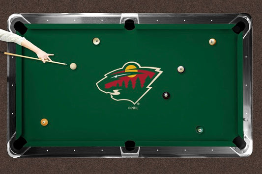 Minnesota Wild Custom Pool Table Replacement Felt Lifestyle