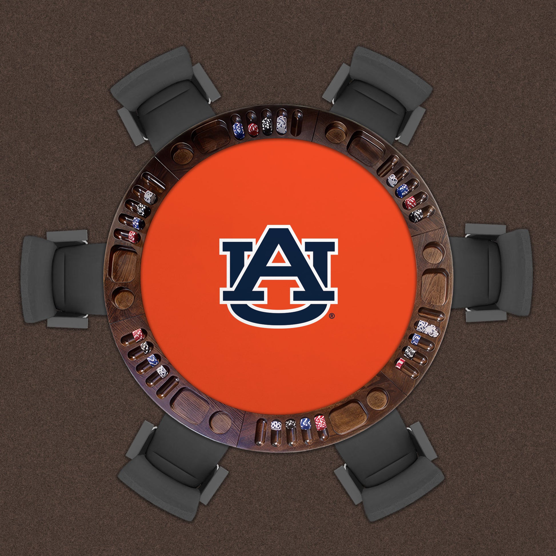 Auburn Tigers Custom Game Table Replacement Felt Lifestyle