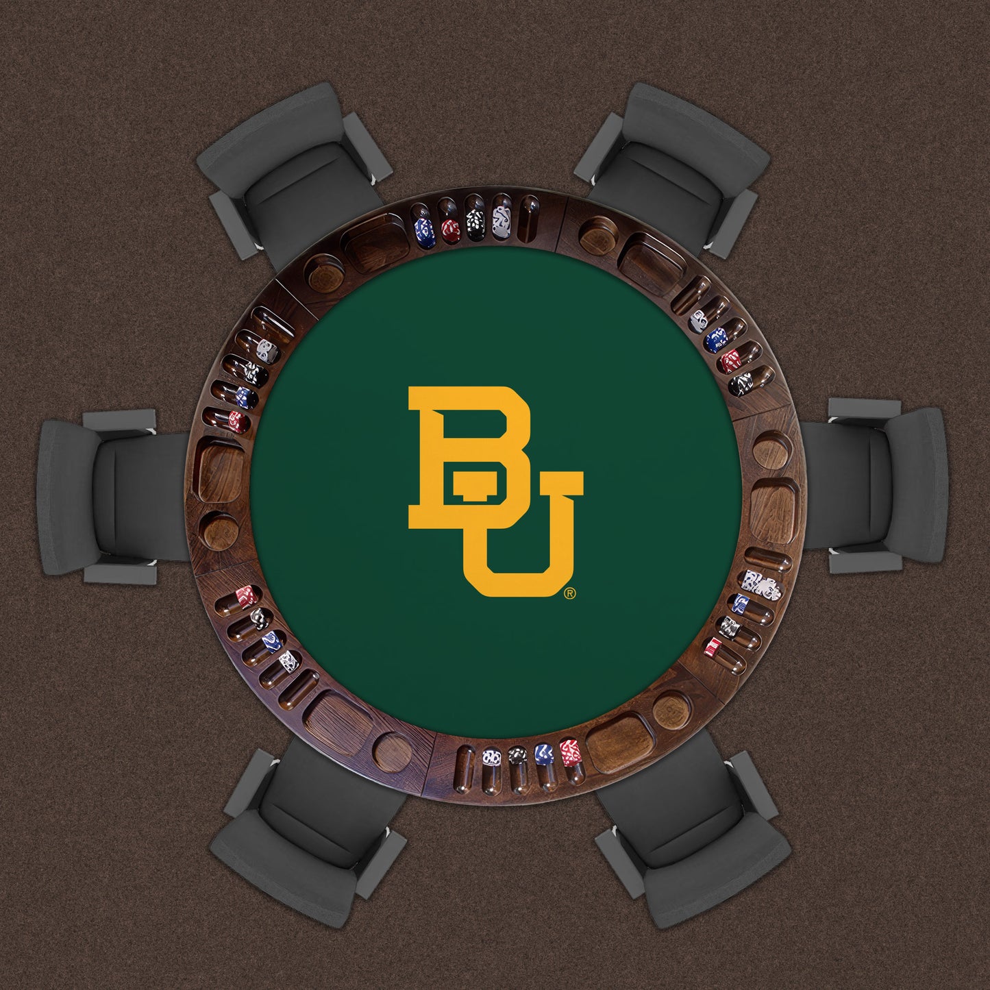 Baylor Bears Custom Game Table Replacement Felt Lifestyle