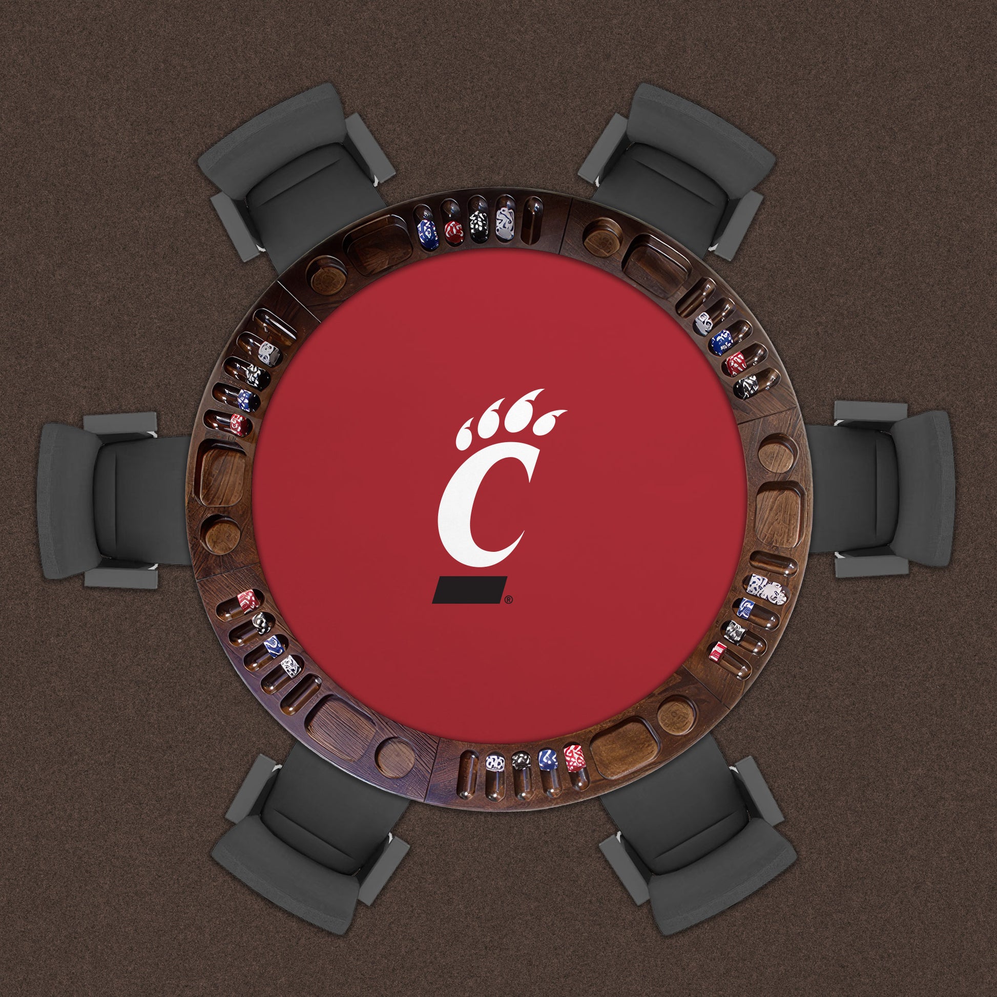 Cincinnati Bearcats Custom Game Table Replacement Felt Lifestyle