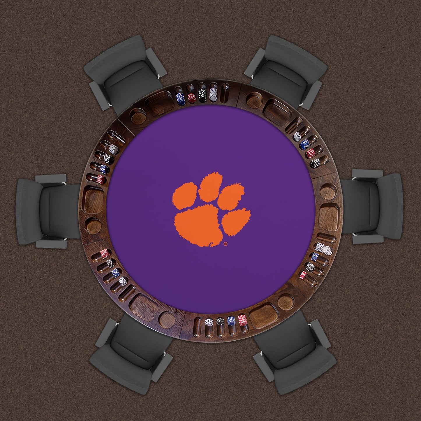 Clemson Tigers Custom Game Table Replacement Felt Lifestyle