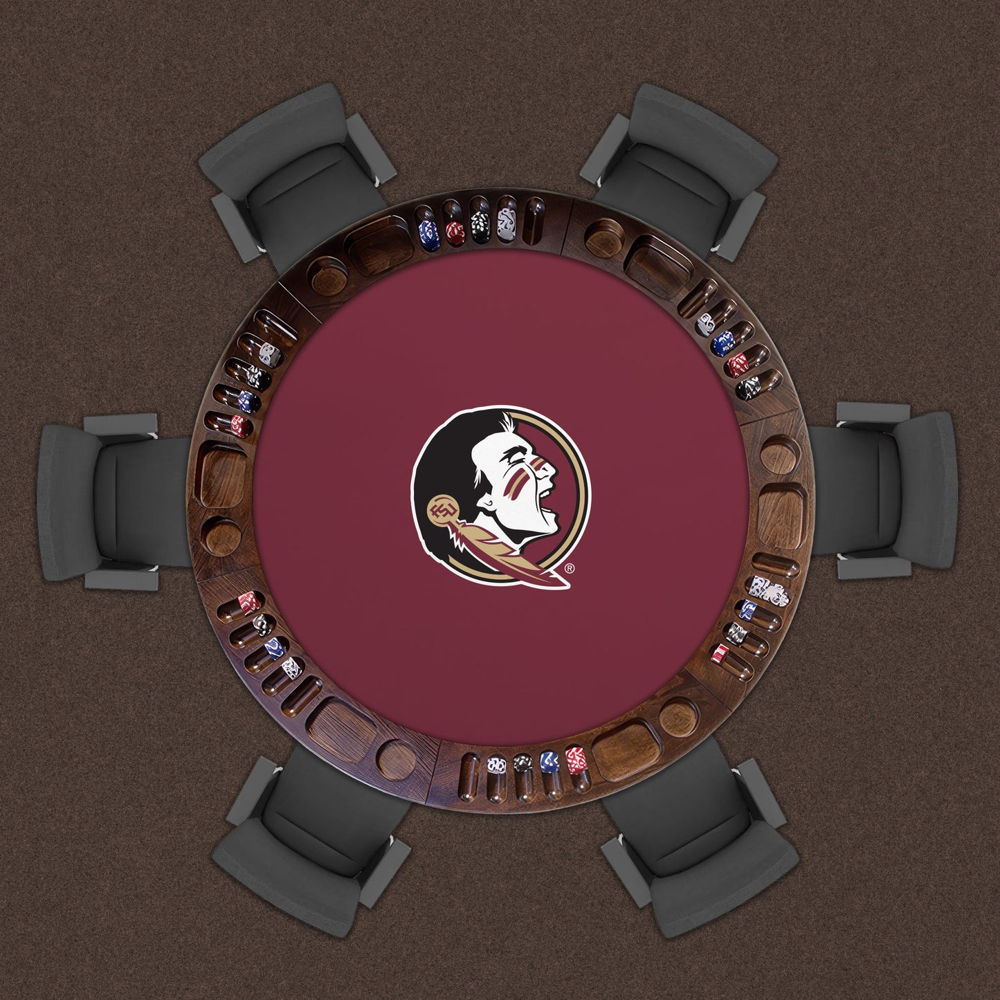Florida State Seminoles Custom Game Table Replacement Felt Lifestyle