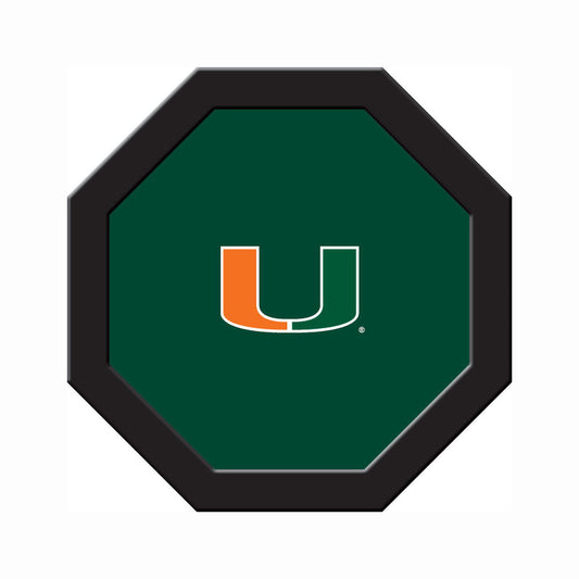 Miami Hurricanes Custom Game Table Replacement Felt
