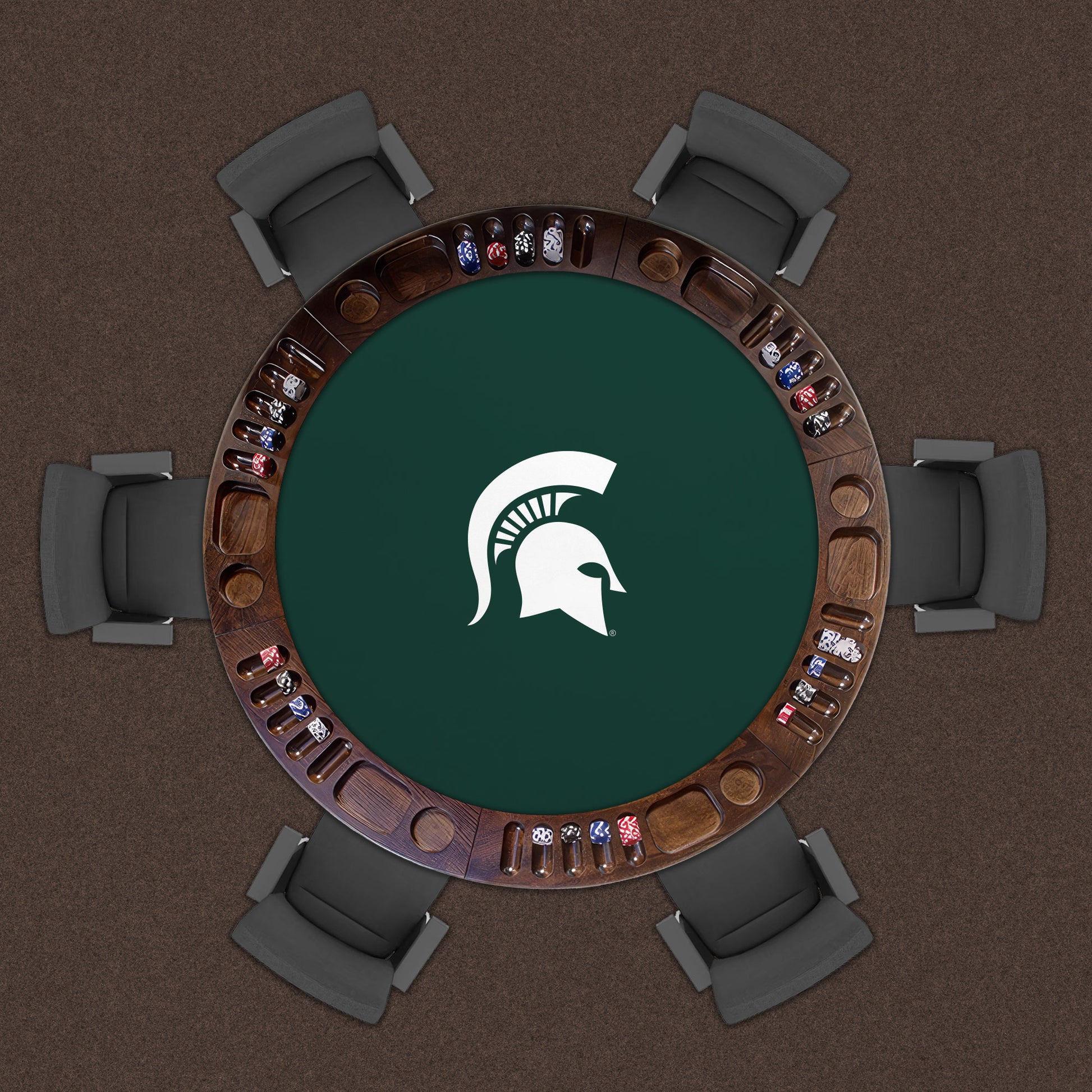 Michigan State Spartans Custom Game Table Replacement Felt Lifestyle