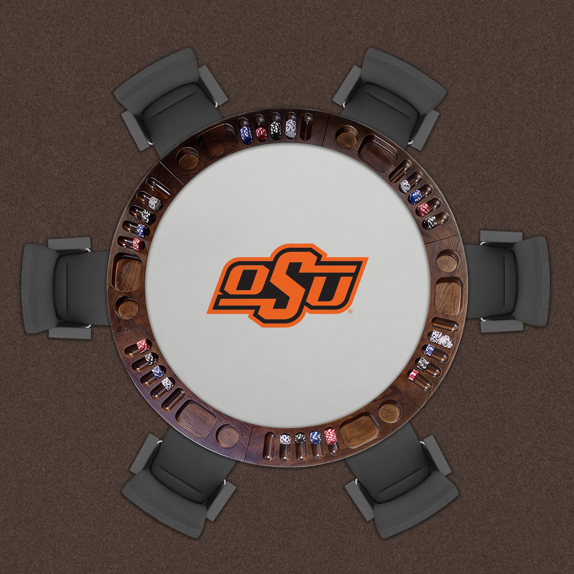 Oklahoma State Cowboys Custom Game Table Replacement Felt Lifestyle