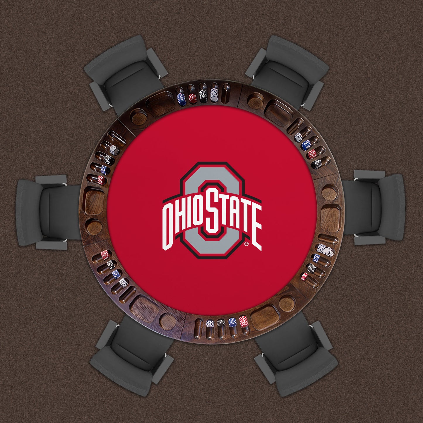 Ohio State Buckeyes Custom Game Table Replacement Felt Lifestyle