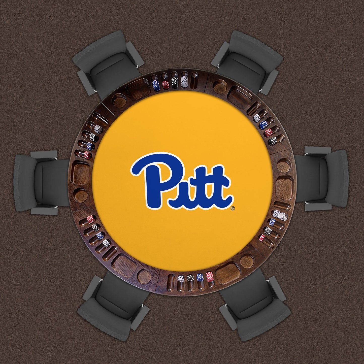 Pittsburgh Panthers Custom Game Table Replacement Felt Lifestyle