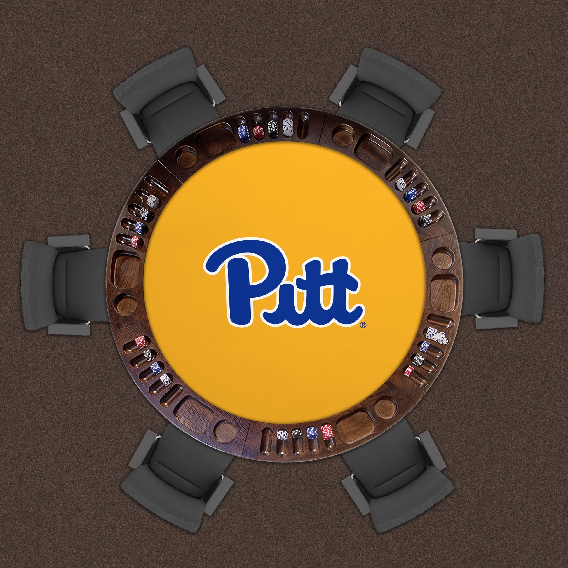 Pittsburgh Panthers Custom Game Table Replacement Felt Lifestyle