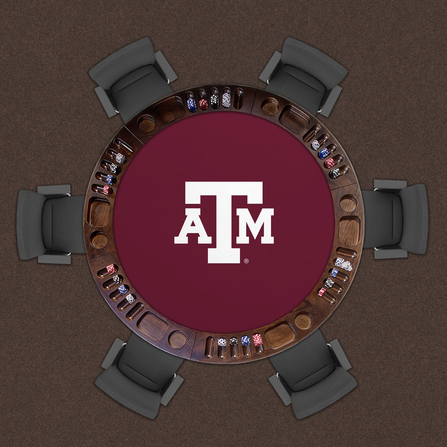 Texas A&M Aggies Custom Game Table Replacement Felt Lifestyle