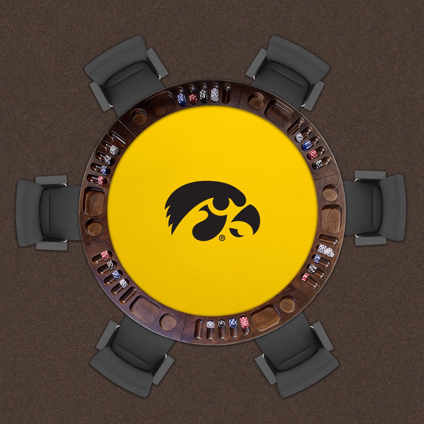 Iowa Hawkeyes Custom Game Table Replacement Felt Lifestyle