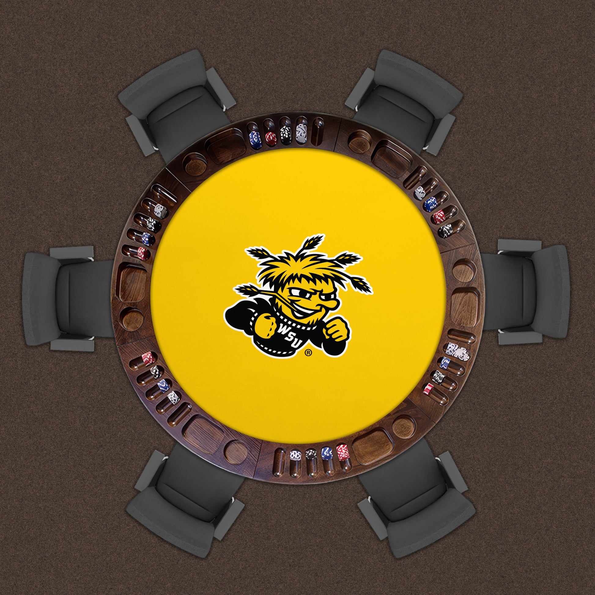 Wichita State Shockers Custom Game Table Replacement Felt Lifestyle