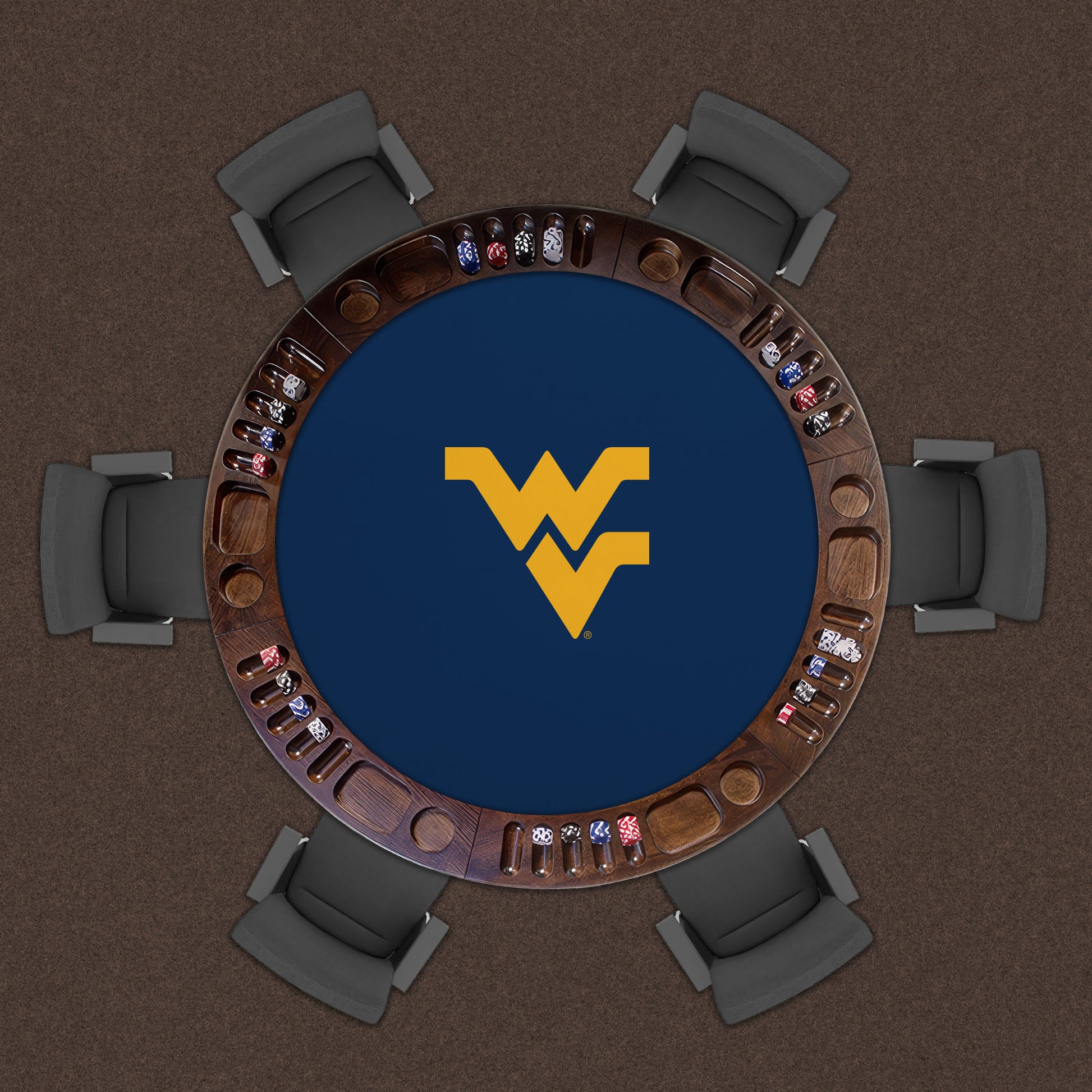 West Virginia Mountaineers Custom Game Table Replacement Felt Lifestyle