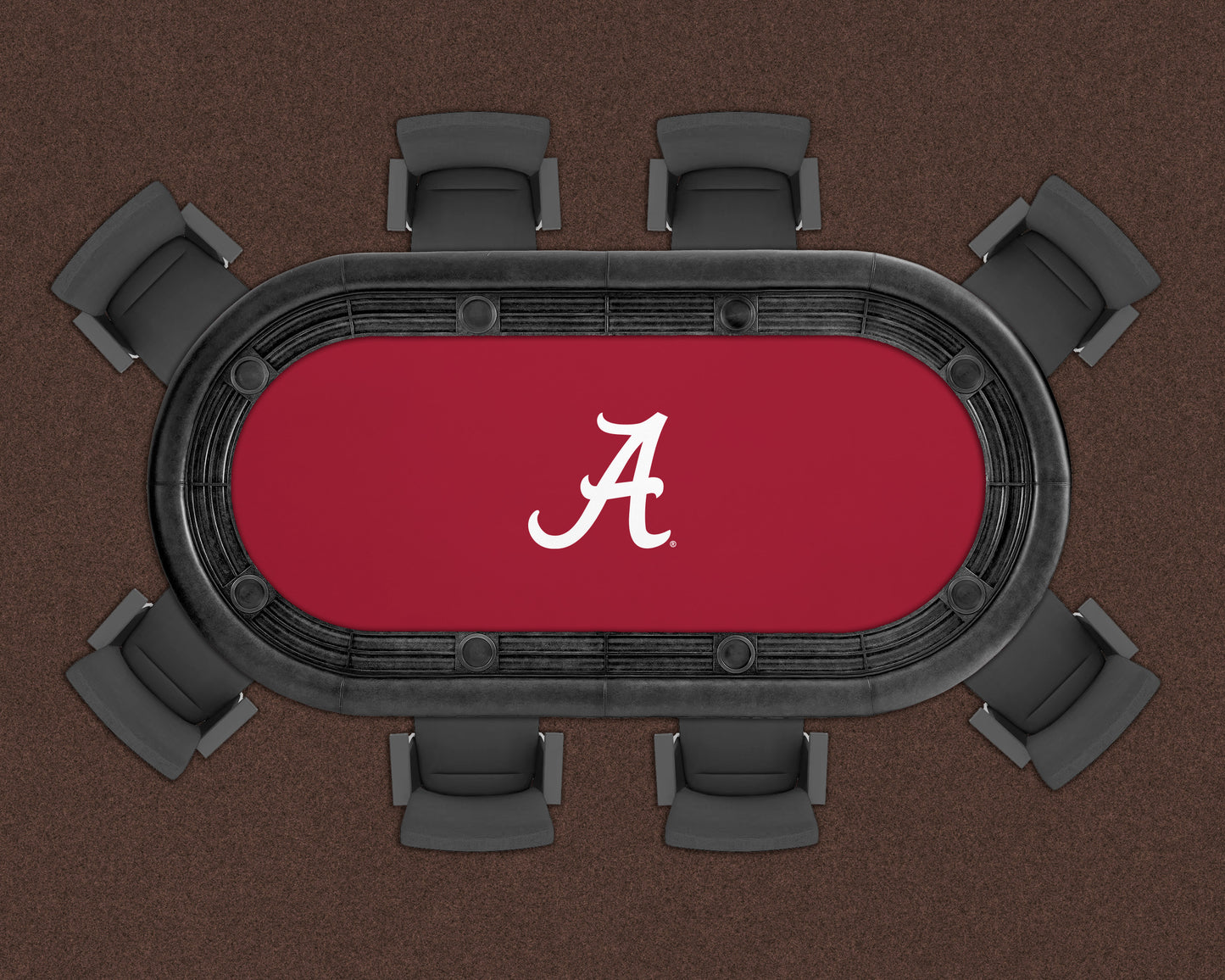 Alabama Crimson Tide Custom Poker Table Replacement Felt LIFESTYLE