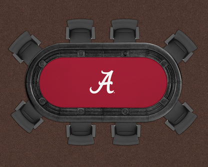 Alabama Crimson Tide Custom Poker Table Replacement Felt LIFESTYLE