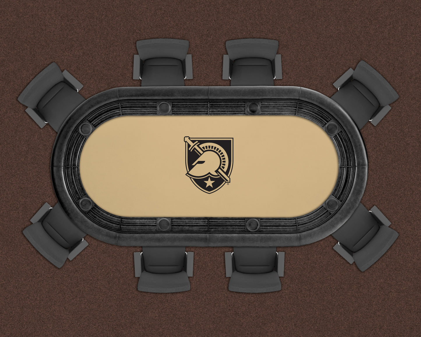Army Black Knights Custom Poker Table Replacement Felt LIFESTYLE