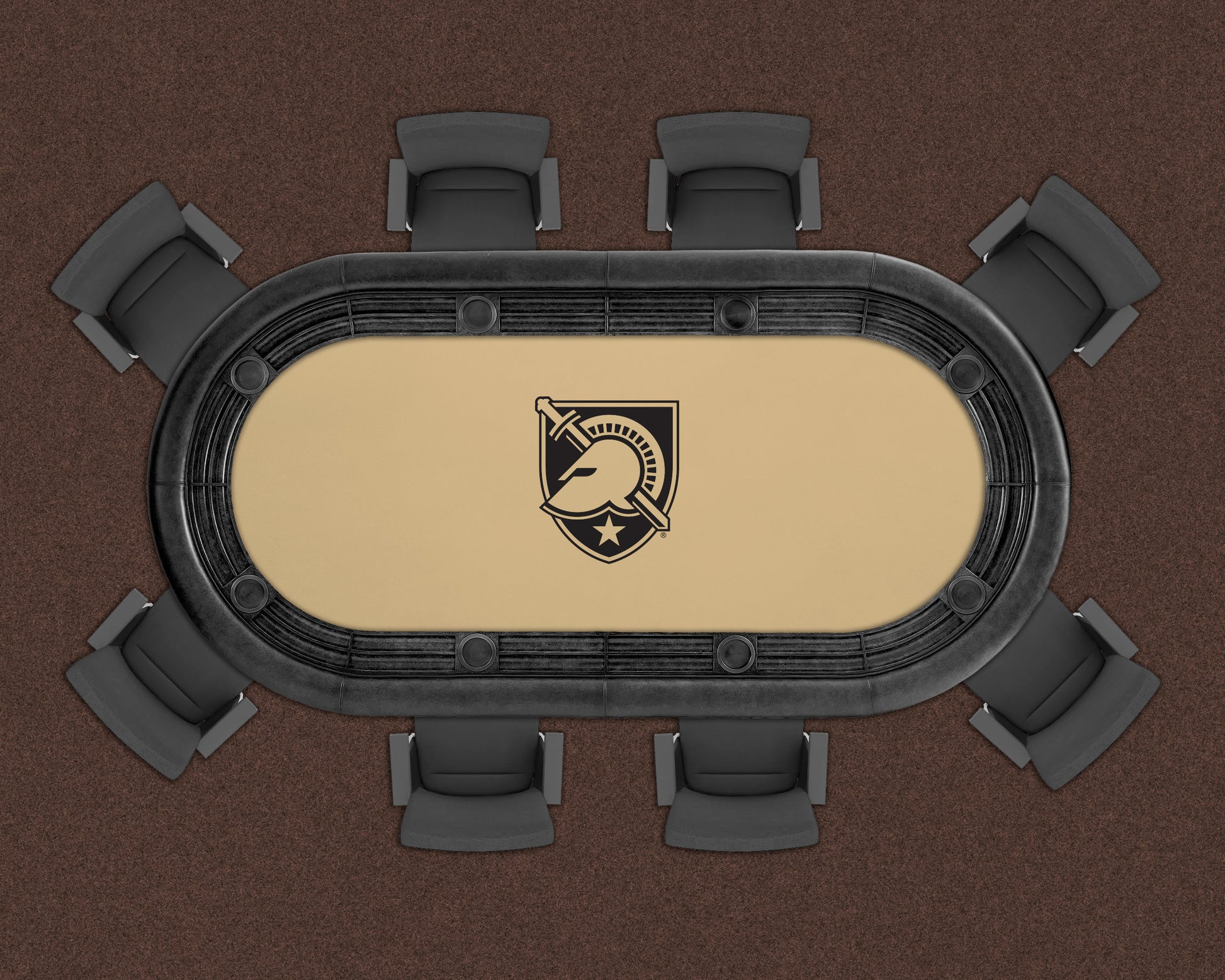 Army Black Knights Custom Poker Table Replacement Felt LIFESTYLE