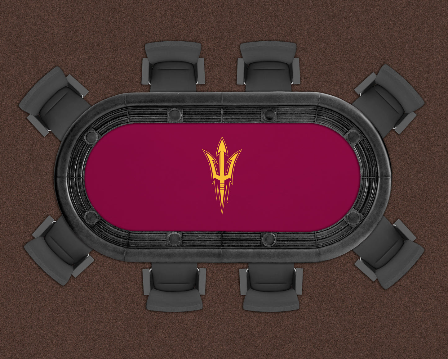 Arizona State Sun Devils Custom Poker Table Replacement Felt LIFESTYLE