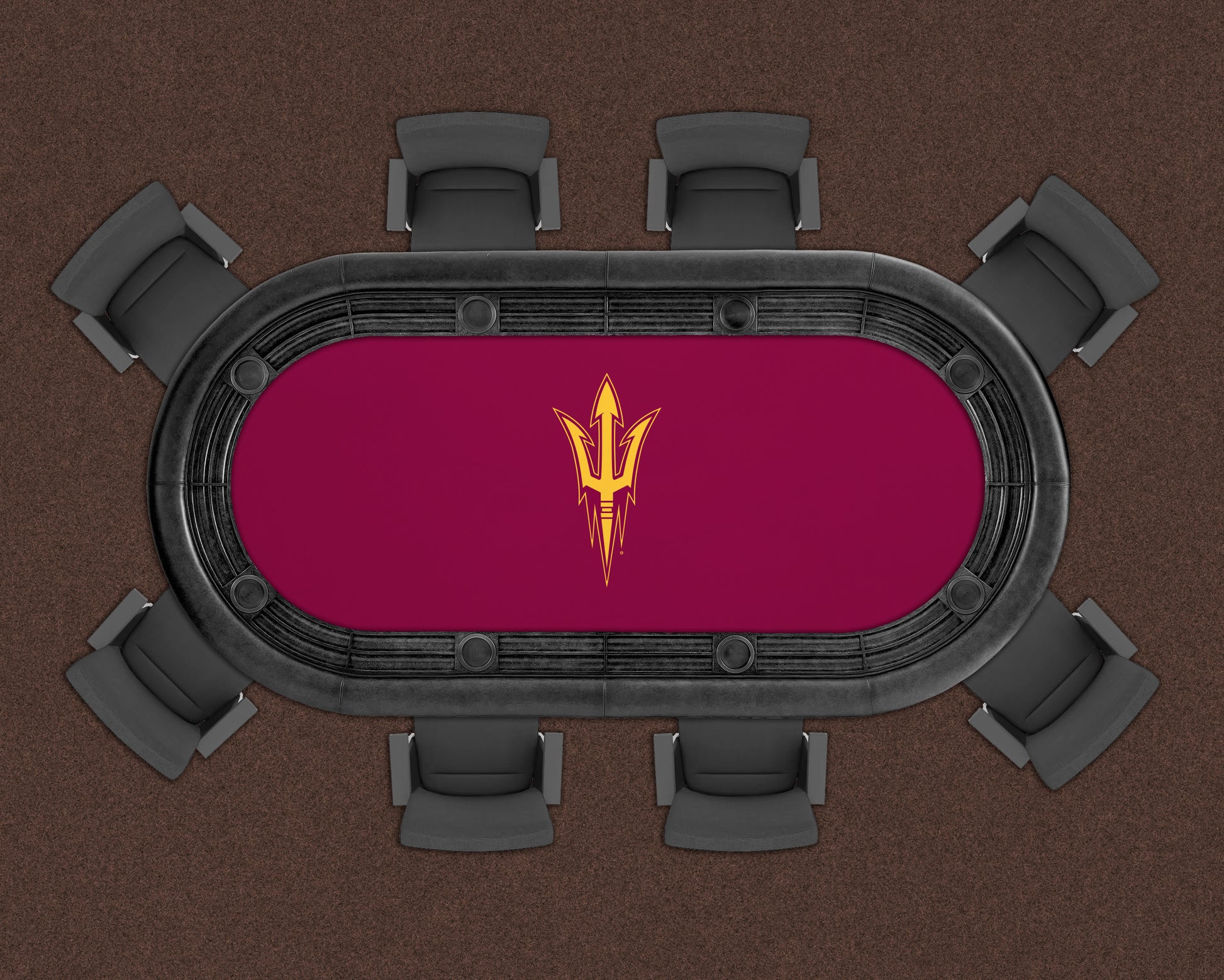 Arizona State Sun Devils Custom Poker Table Replacement Felt LIFESTYLE
