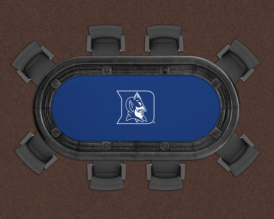 Duke Blue Devils Custom Poker Table Replacement Felt LIFESTYLE