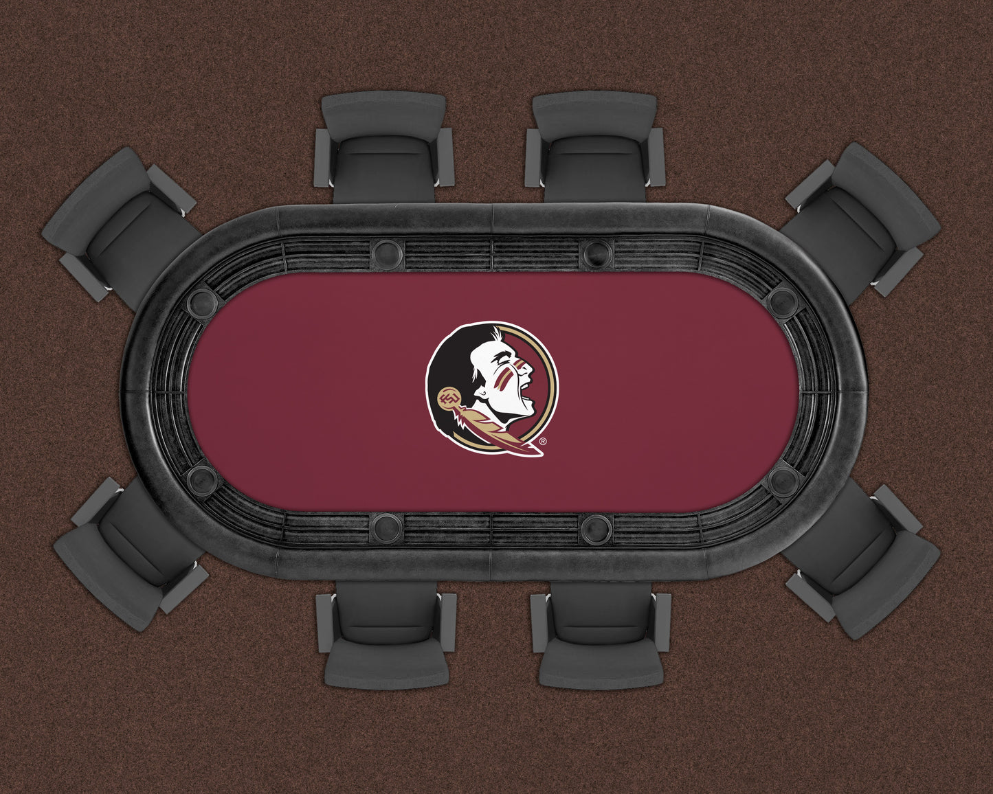 Florida State Seminoles Custom Poker Table Replacement Felt LIFESTYLE