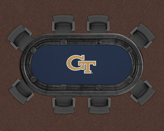 Georgia Tech Yellow Jackets Custom Poker Table Replacement Felt LIFESTYLE