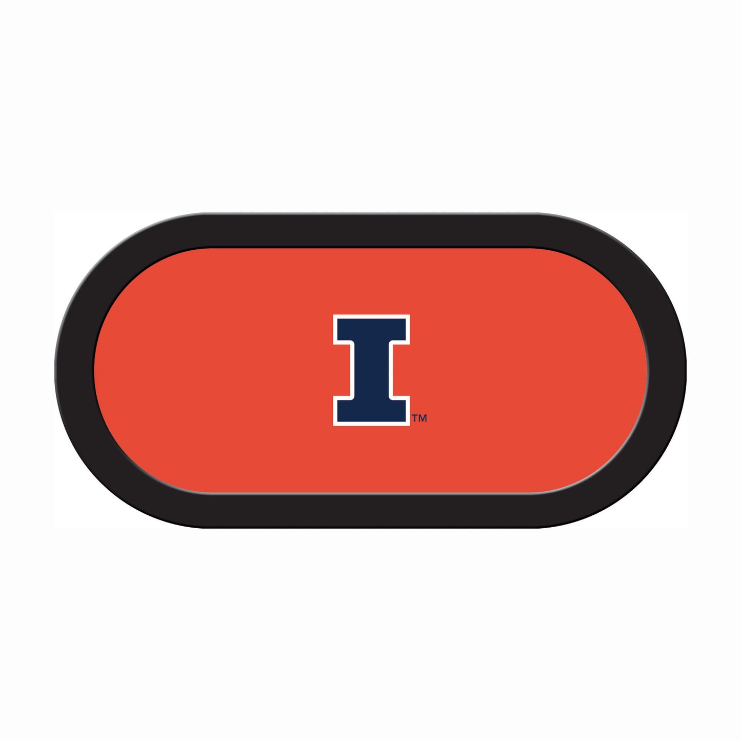 Illinois Fighting Illini Custom Poker Table Replacement Felt