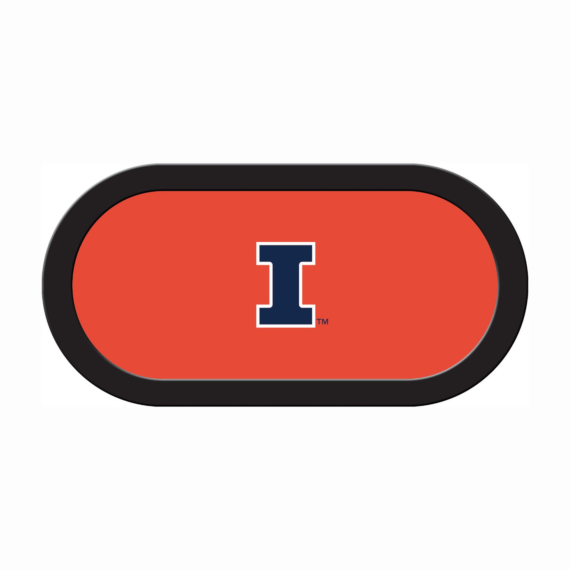 Illinois Fighting Illini Custom Poker Table Replacement Felt
