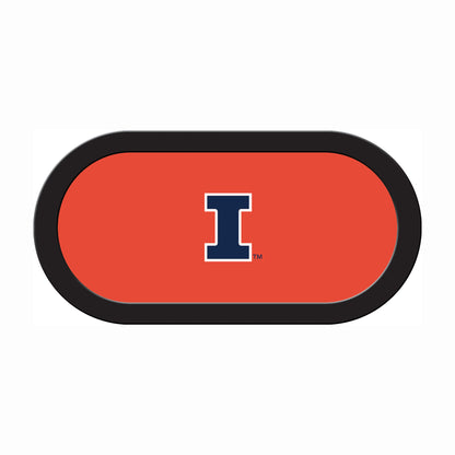 Illinois Fighting Illini Custom Poker Table Replacement Felt