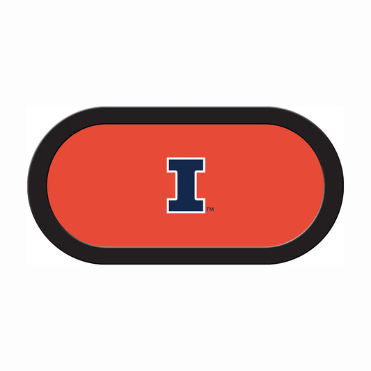 Illinois Fighting Illini Custom Poker Table Replacement Felt