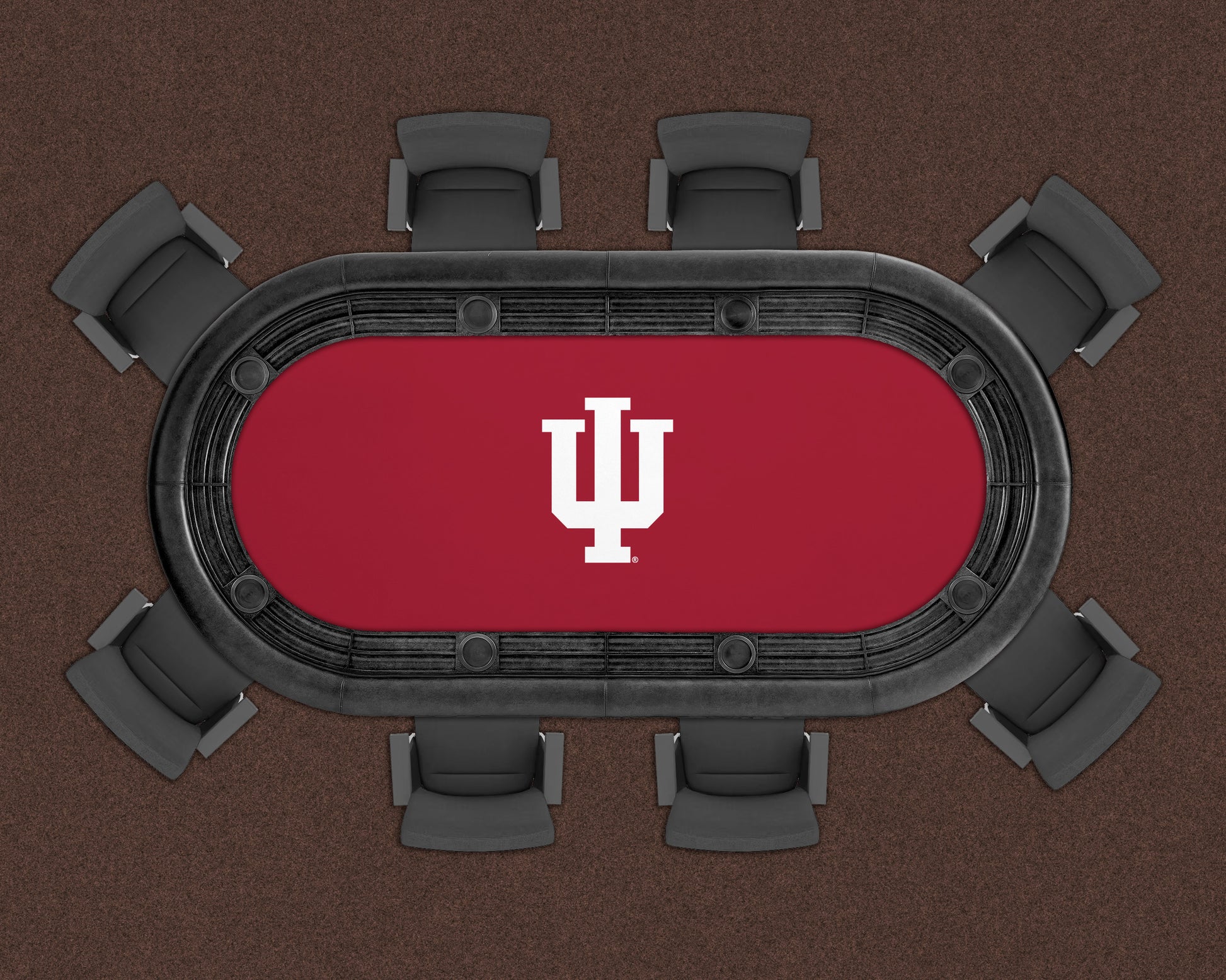 Indiana Hoosiers Custom Poker Table Replacement Felt LIFESTYLE