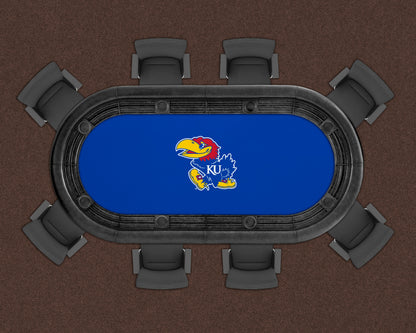 Kansas Jayhawks Custom Poker Table Replacement Felt LIFESTYLE