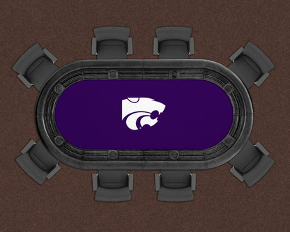 Kansas State Wildcats Custom Poker Table Replacement Felt LIFESTYLE