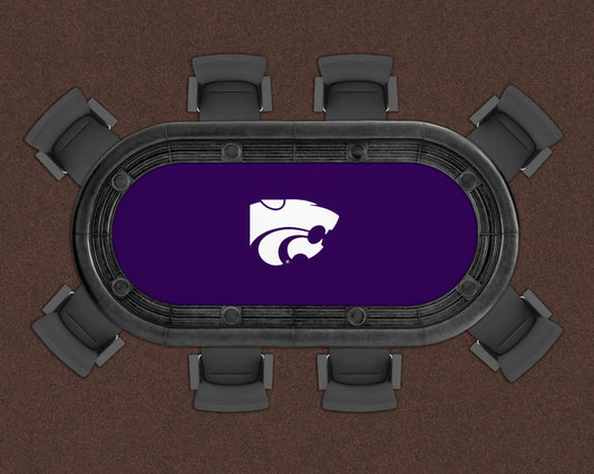 Kansas State Wildcats Custom Poker Table Replacement Felt LIFESTYLE