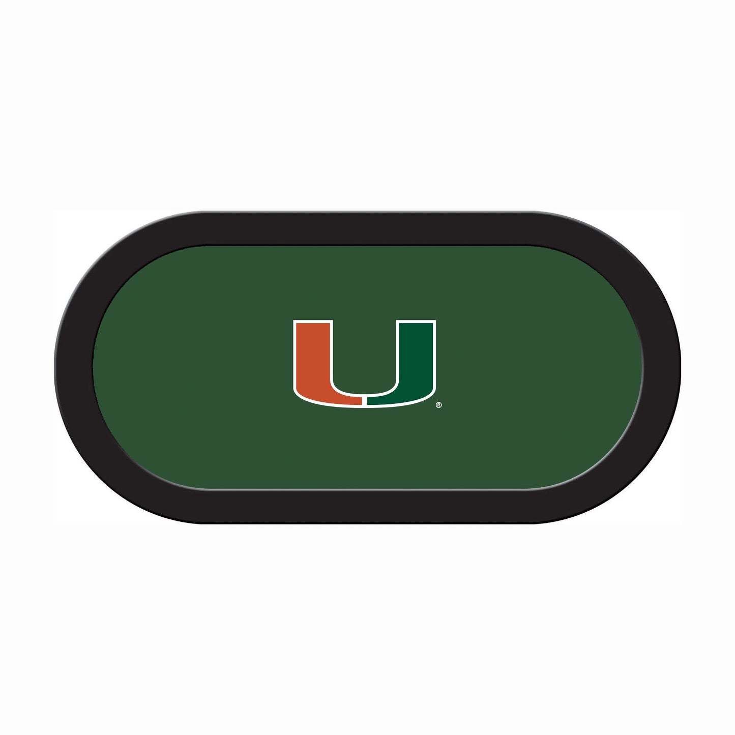 Miami Hurricanes Custom Poker Table Replacement Felt
