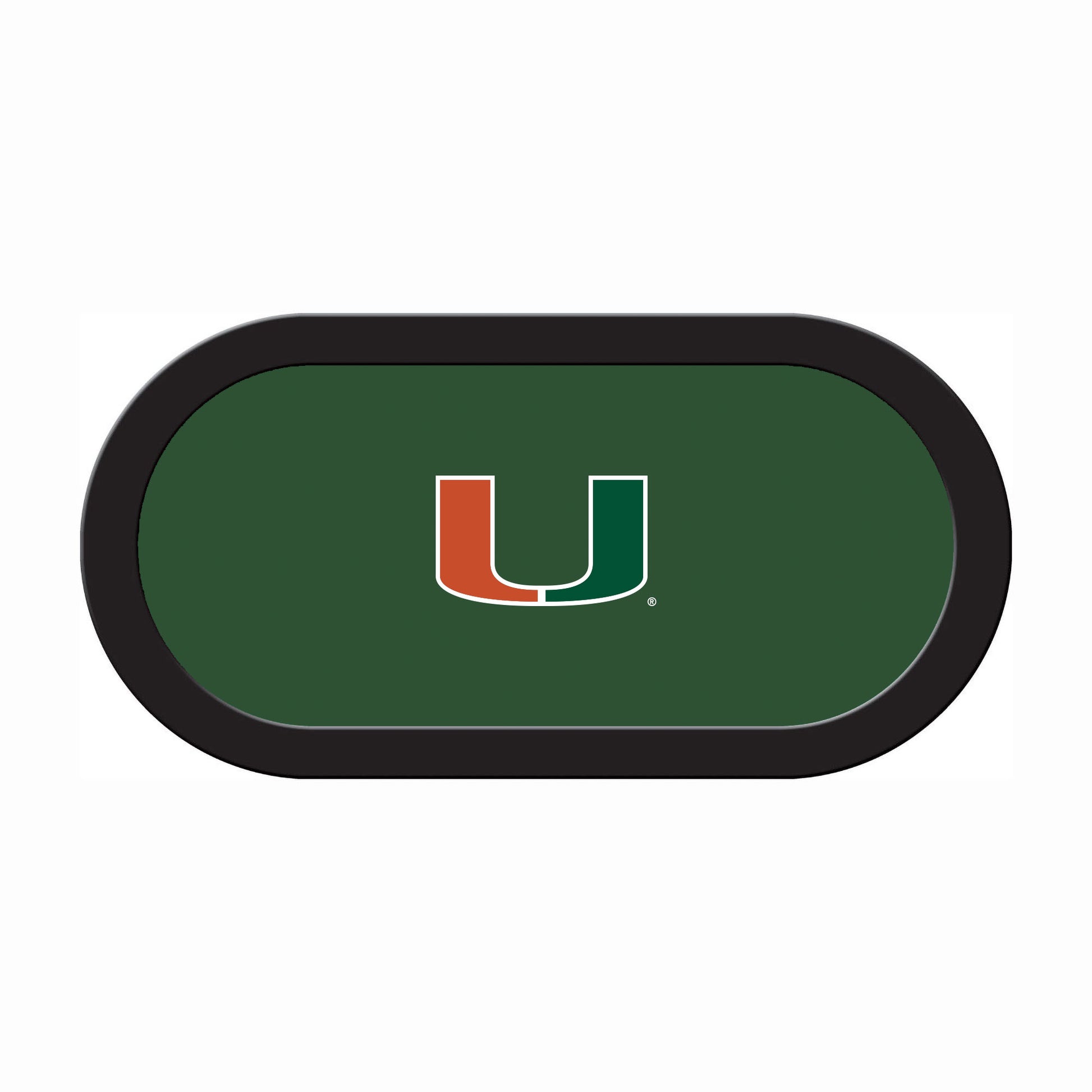 Miami Hurricanes Custom Poker Table Replacement Felt