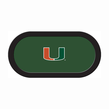 Miami Hurricanes Custom Poker Table Replacement Felt