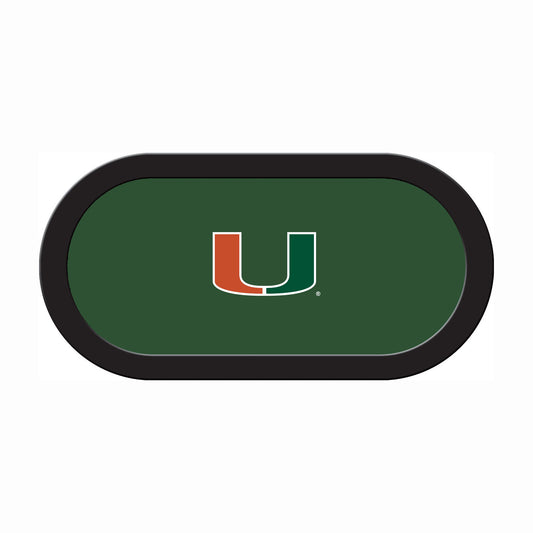 Miami Hurricanes Custom Poker Table Replacement Felt