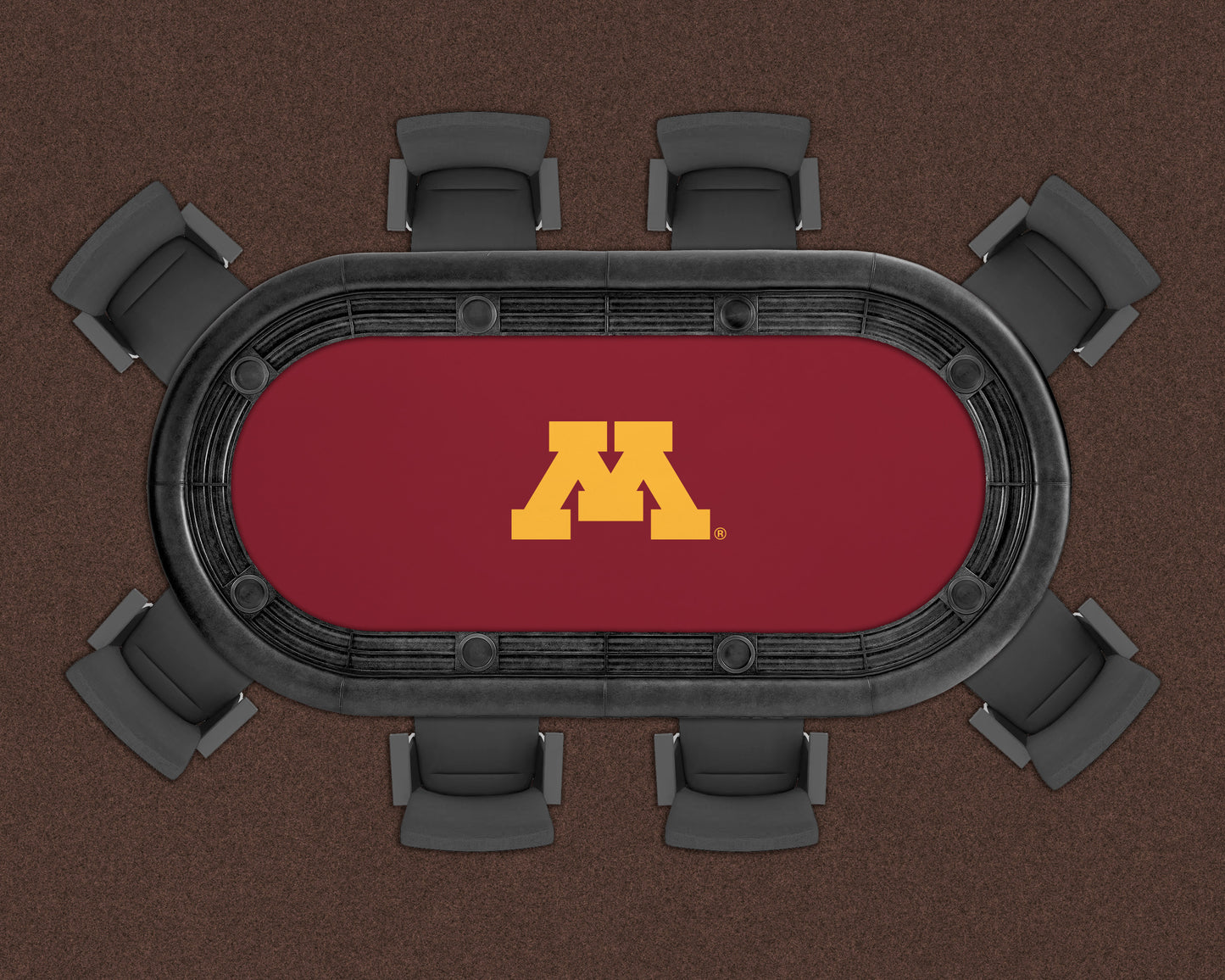 Minnesota Golden Gophers Custom Poker Table Replacement Felt LIFESTYLE