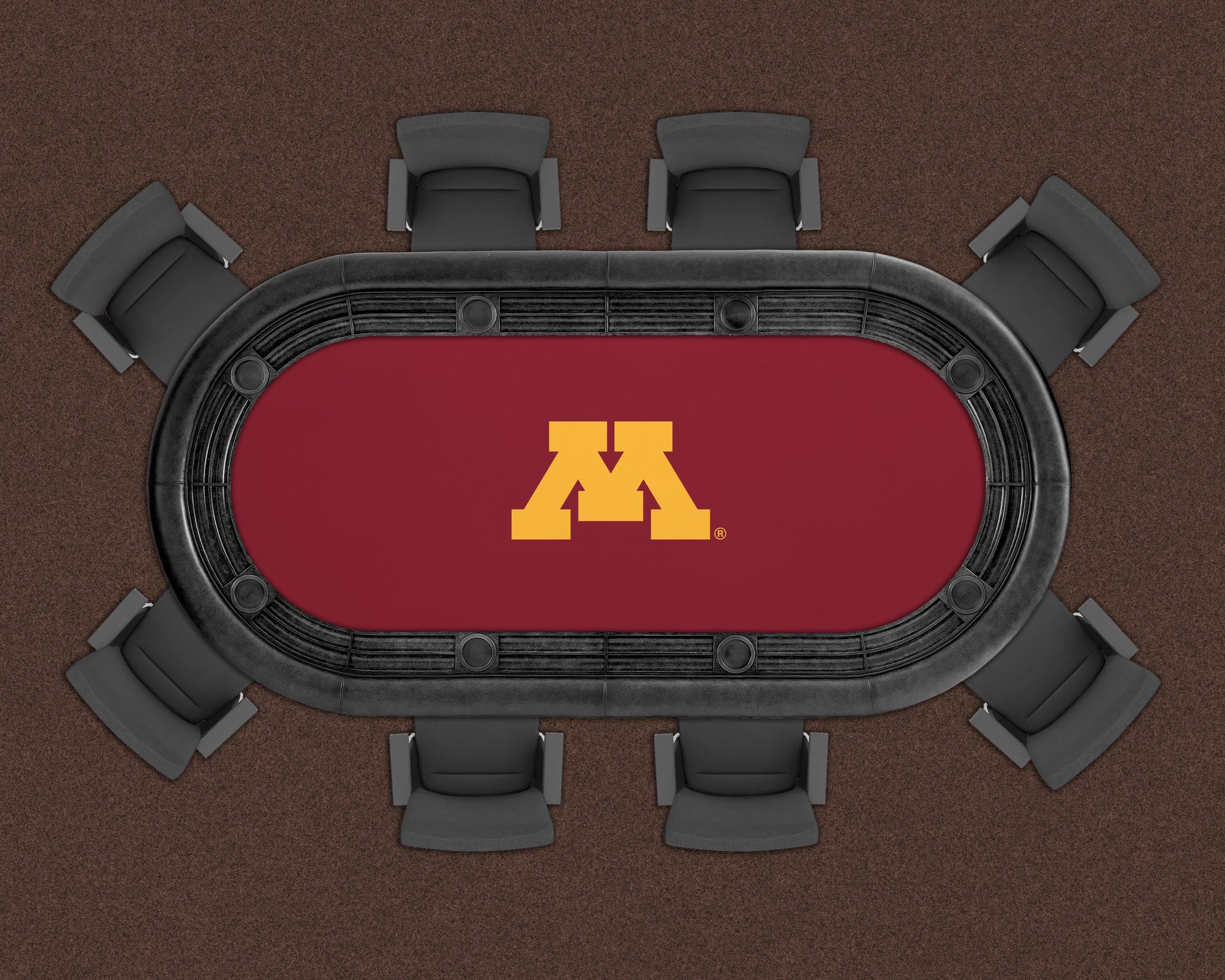 Minnesota Golden Gophers Custom Poker Table Replacement Felt LIFESTYLE