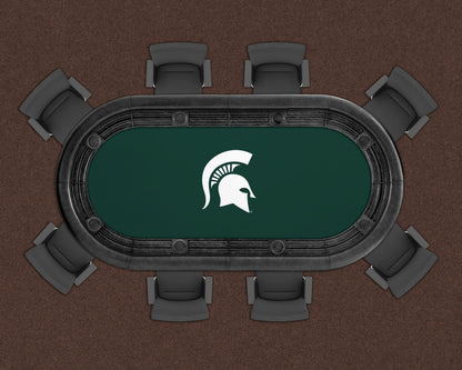 Michigan State Spartans Custom Poker Table Replacement Felt LIFESTYLE