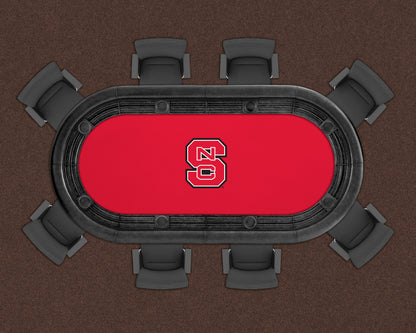 NC State Wolfpack Custom Poker Table Replacement Felt LIFESTYLE