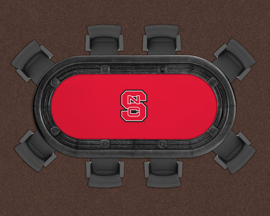 NC State Wolfpack Custom Poker Table Replacement Felt LIFESTYLE