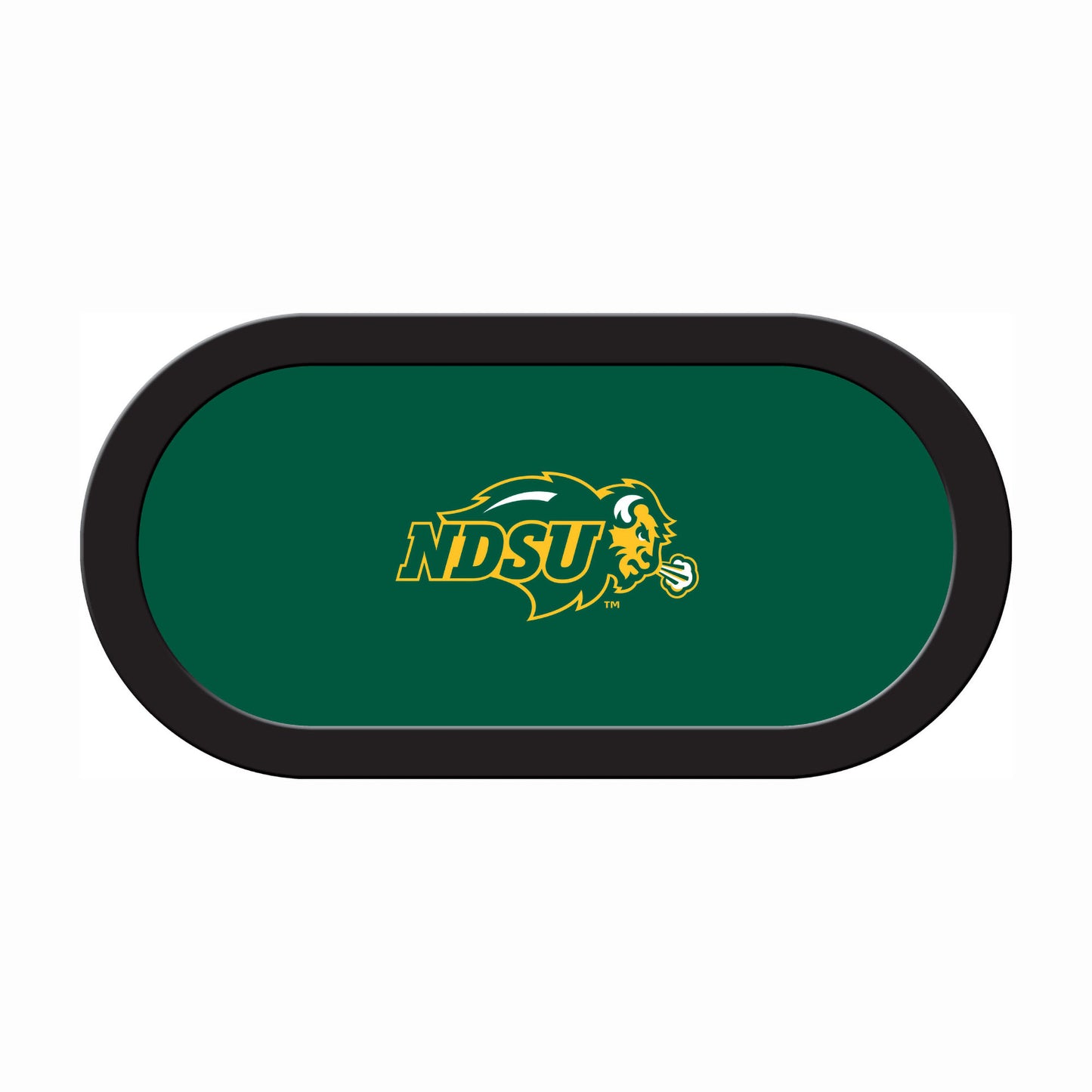 North Dakota State Bison Custom Poker Table Replacement Felt