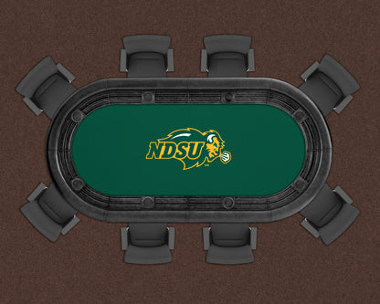 North Dakota State Bison Custom Poker Table Replacement Felt LIFESTYLE
