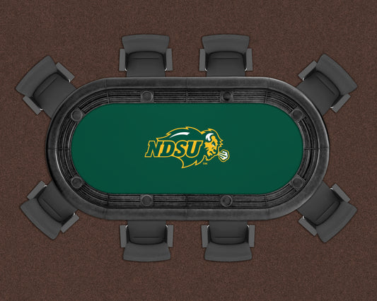 North Dakota State Bison Custom Poker Table Replacement Felt LIFESTYLE