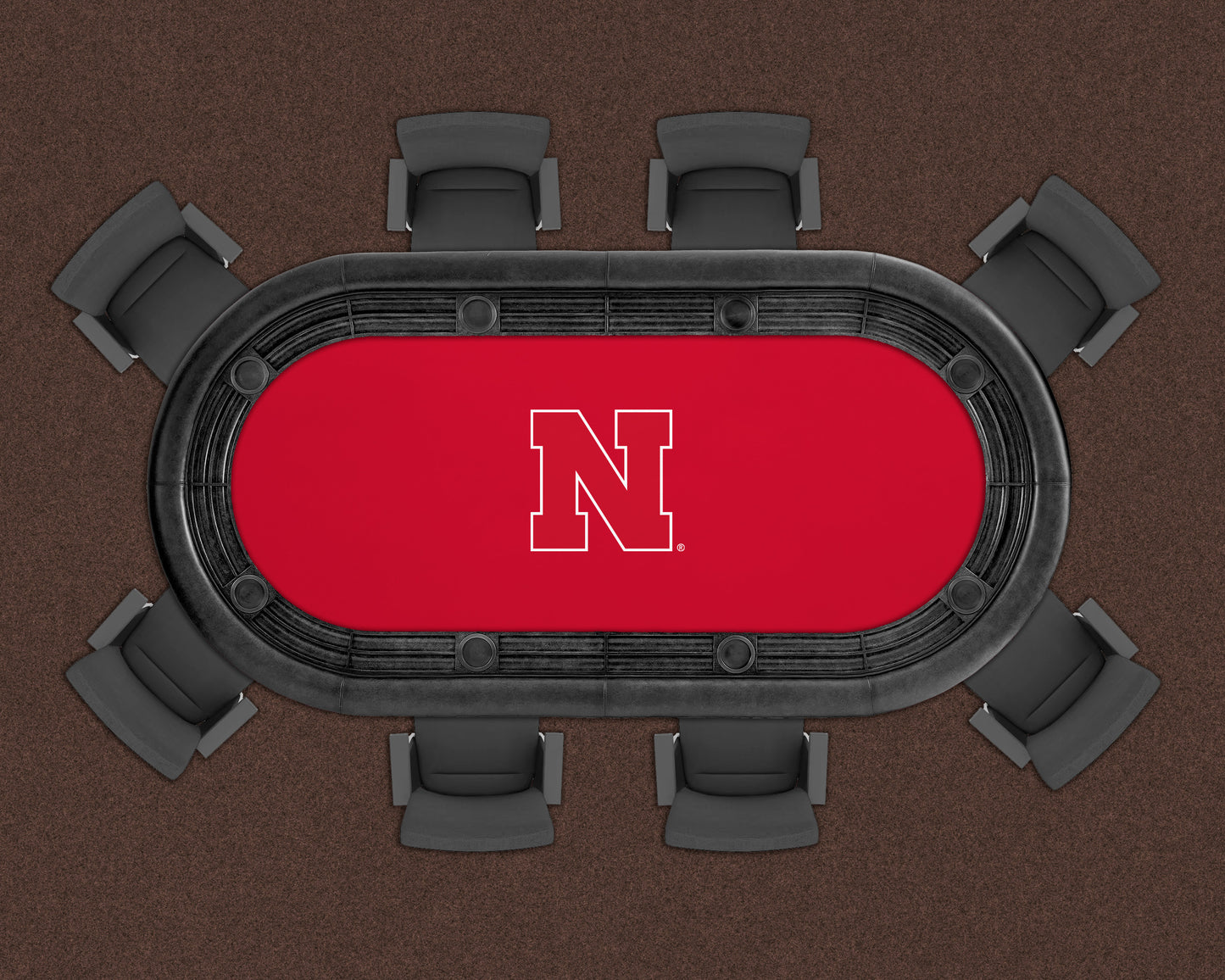 Nebraska Cornhuskers Custom Poker Table Replacement Felt LIFESTYLE
