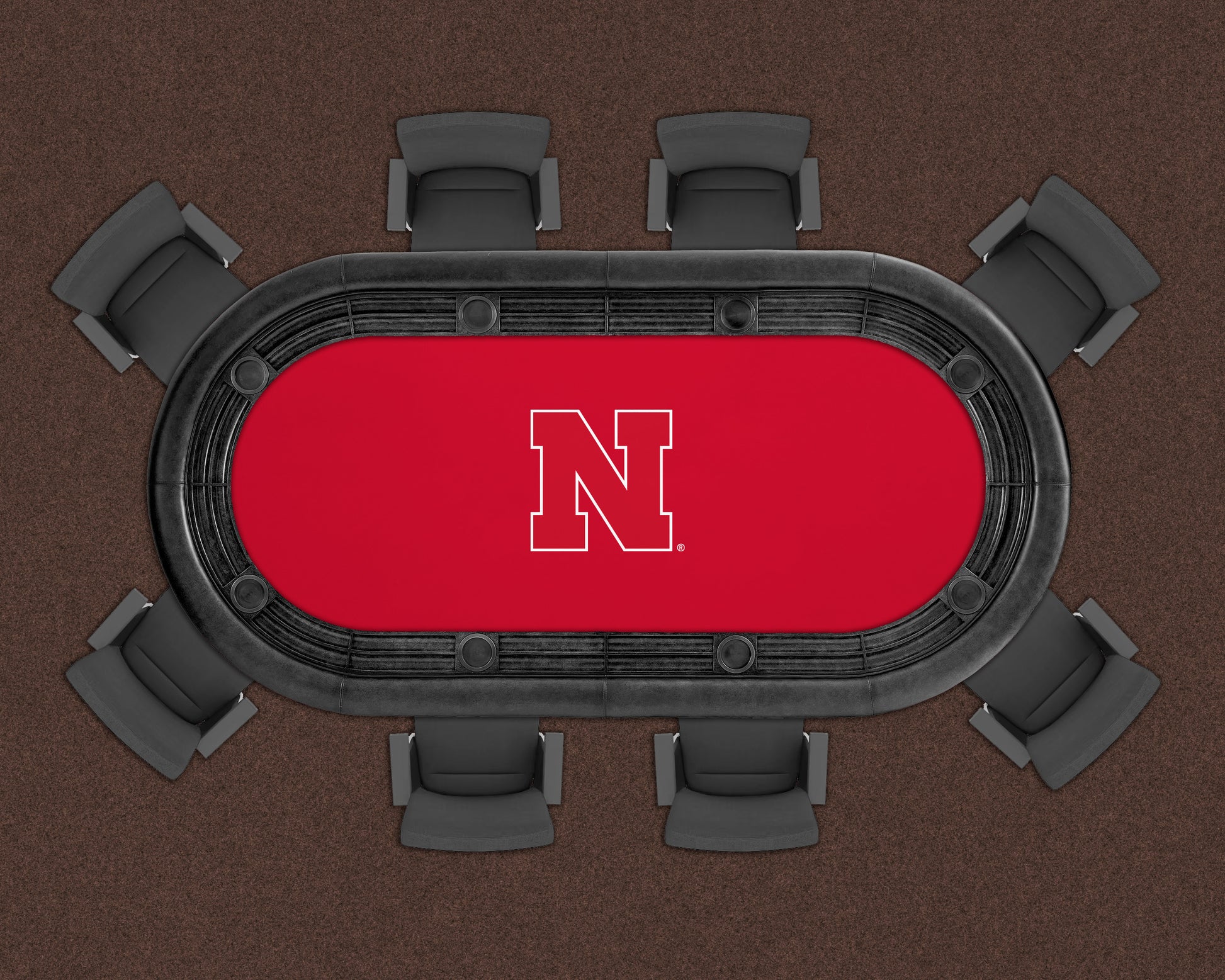 Nebraska Cornhuskers Custom Poker Table Replacement Felt LIFESTYLE
