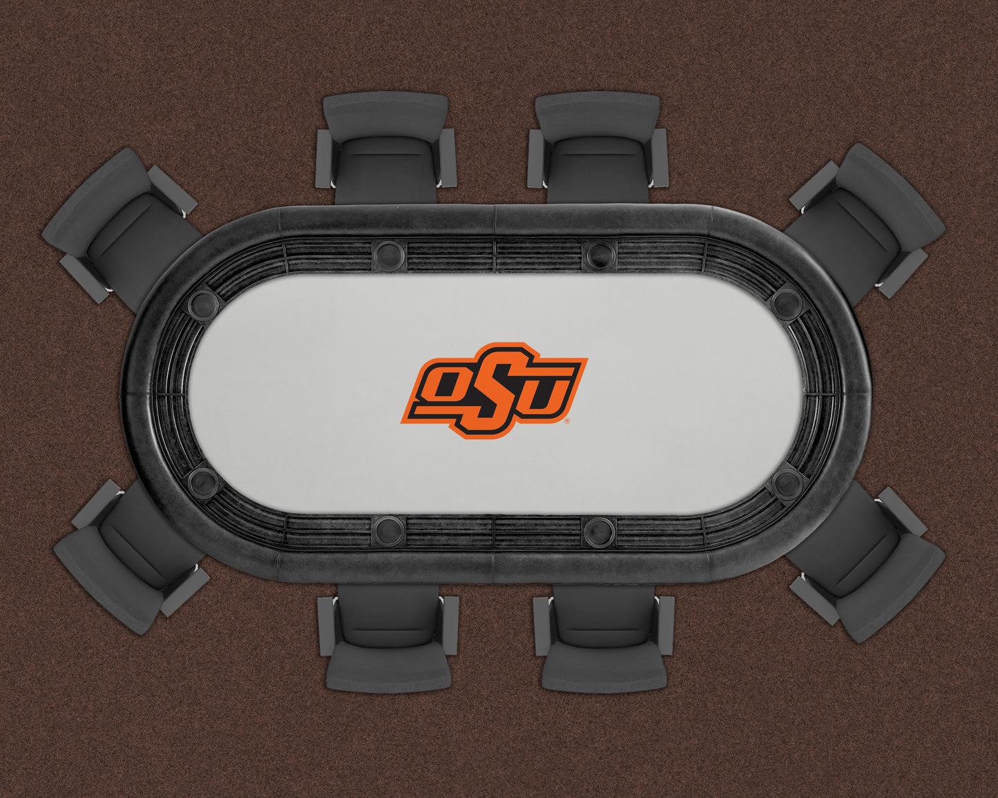 Oklahoma State Cowboys Custom Poker Table Replacement Felt LIFESTYLE
